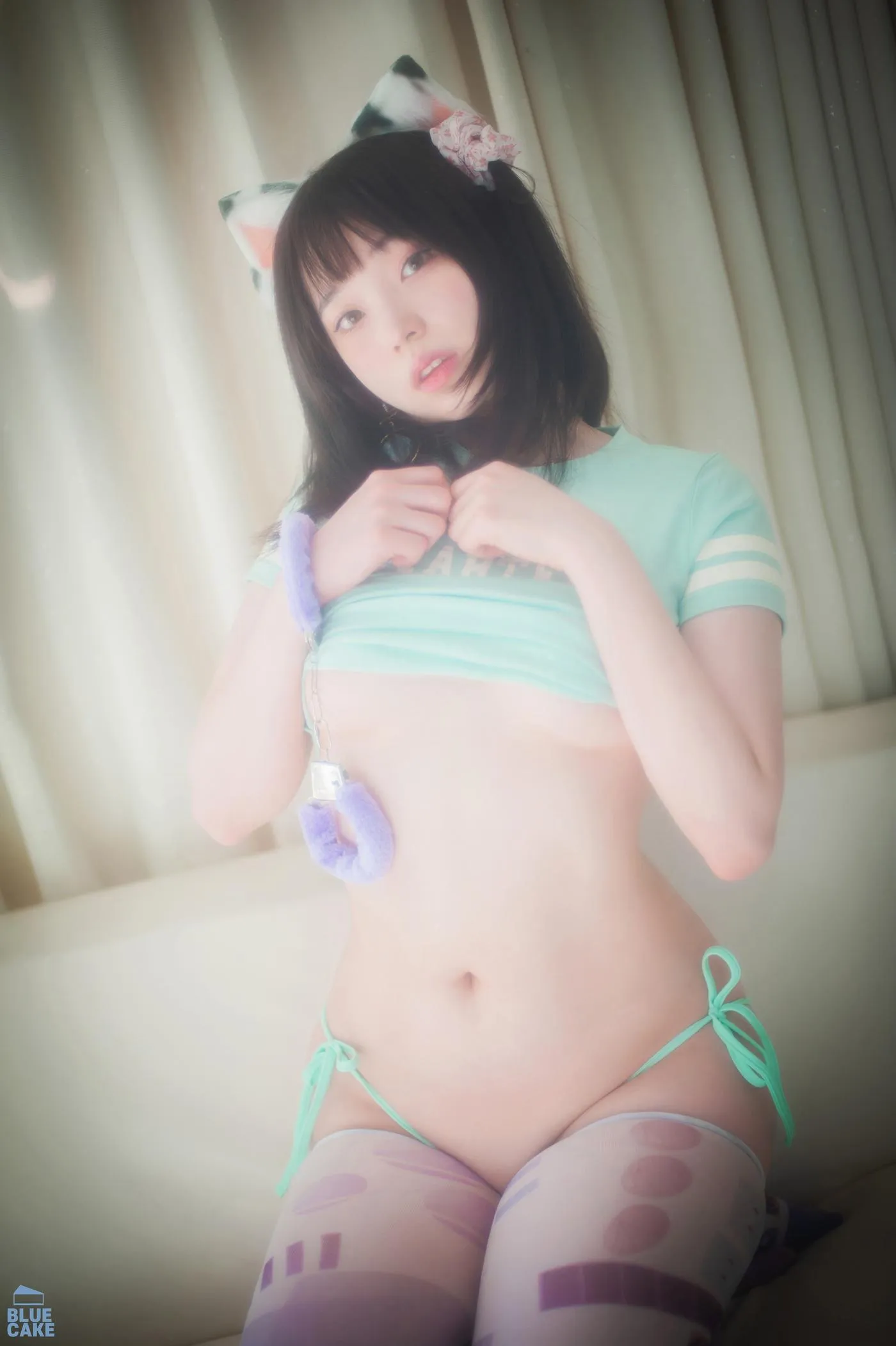 Bambi밤비 – NO.91 [BLUECAKE] Naughty Cats Pink  Mint RED [90P]插图5